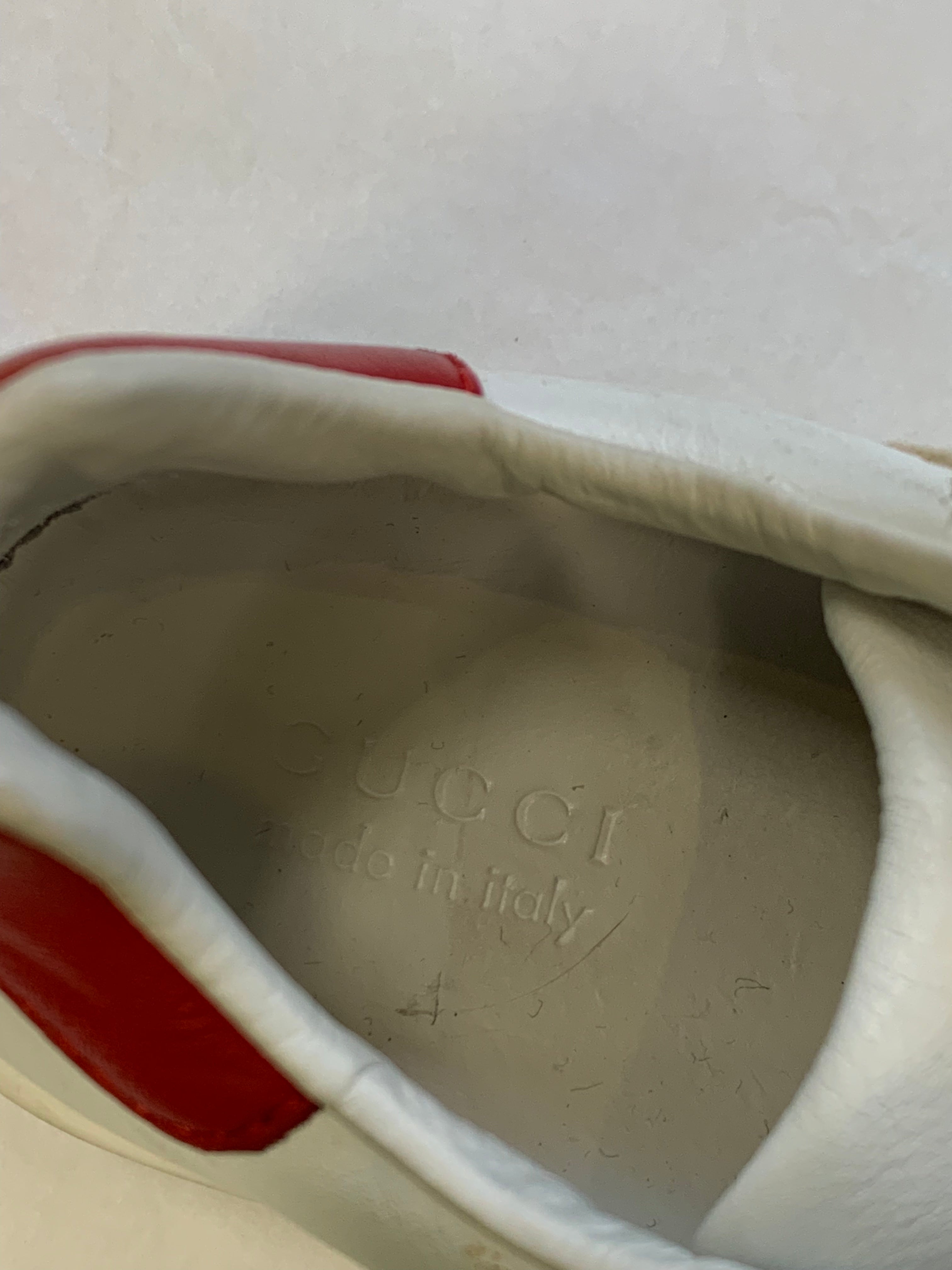 GUCCI - SNEAKERS - WEISS, ROT - 25