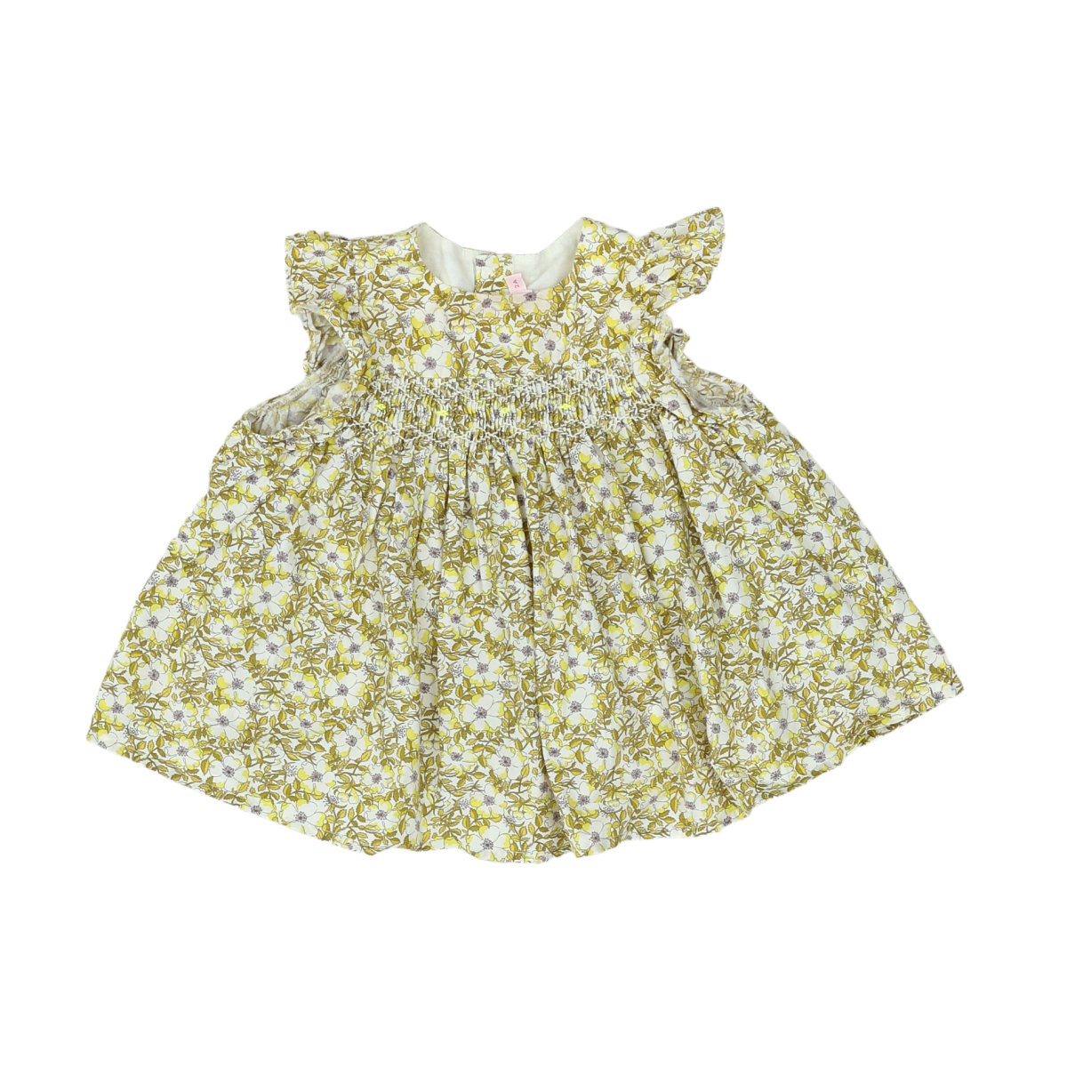 BONPOINT - ROBE - JAUNE - 3 ANS
