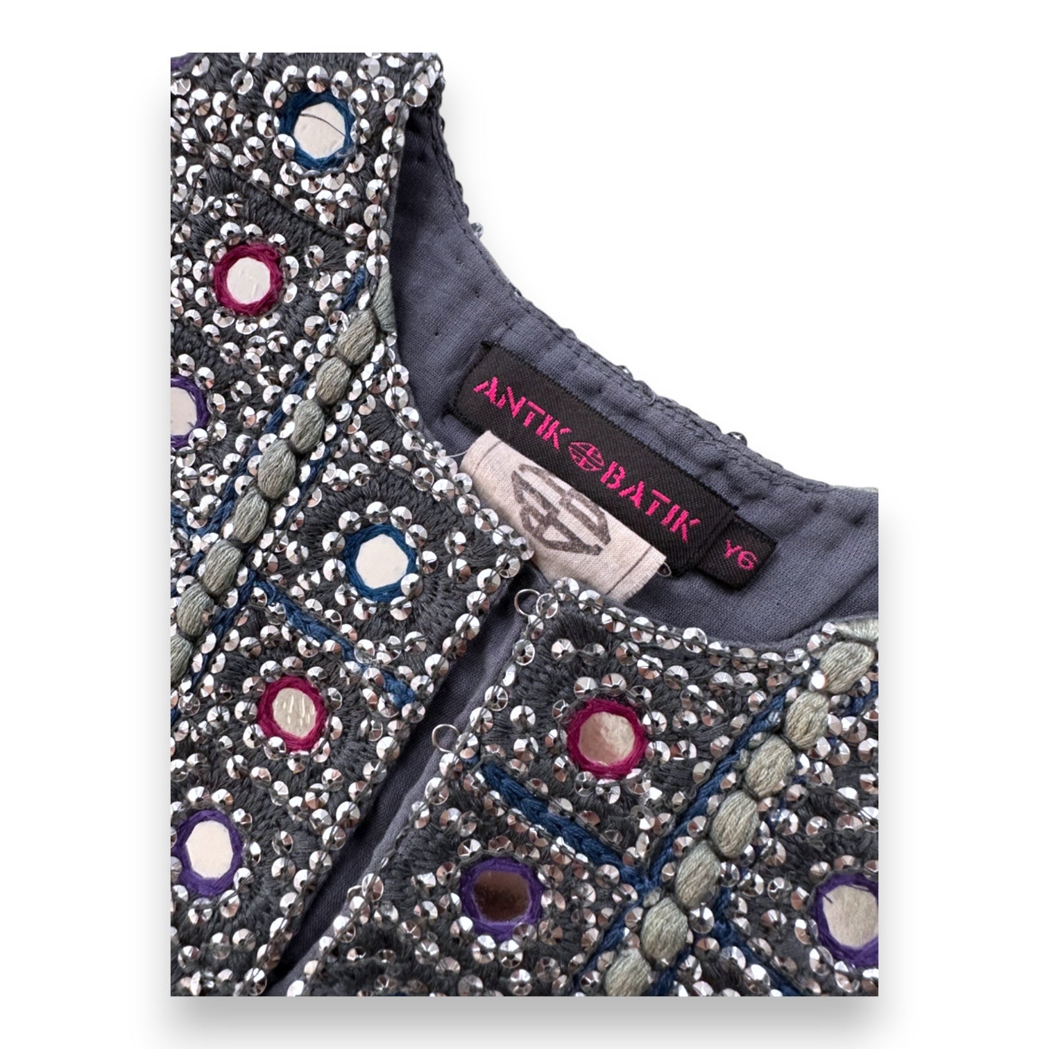 ANTIK BATIK - BLUSE - GRAU - 6 JAHRE