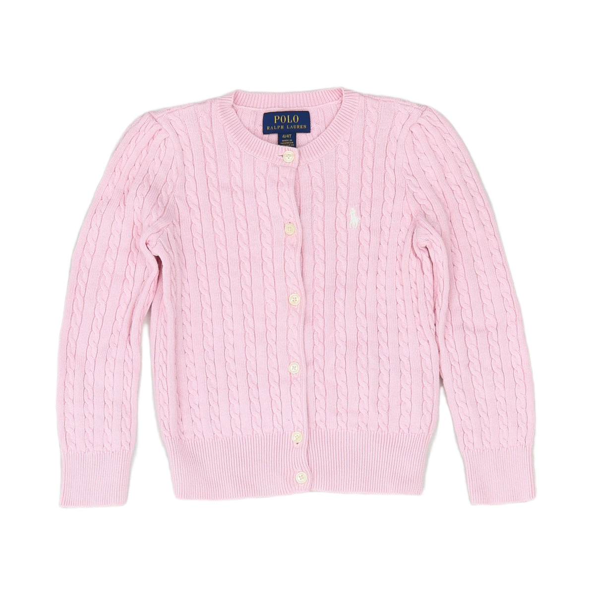 RALPH LAUREN - CARDIGAN - ROSE - 4 ANS