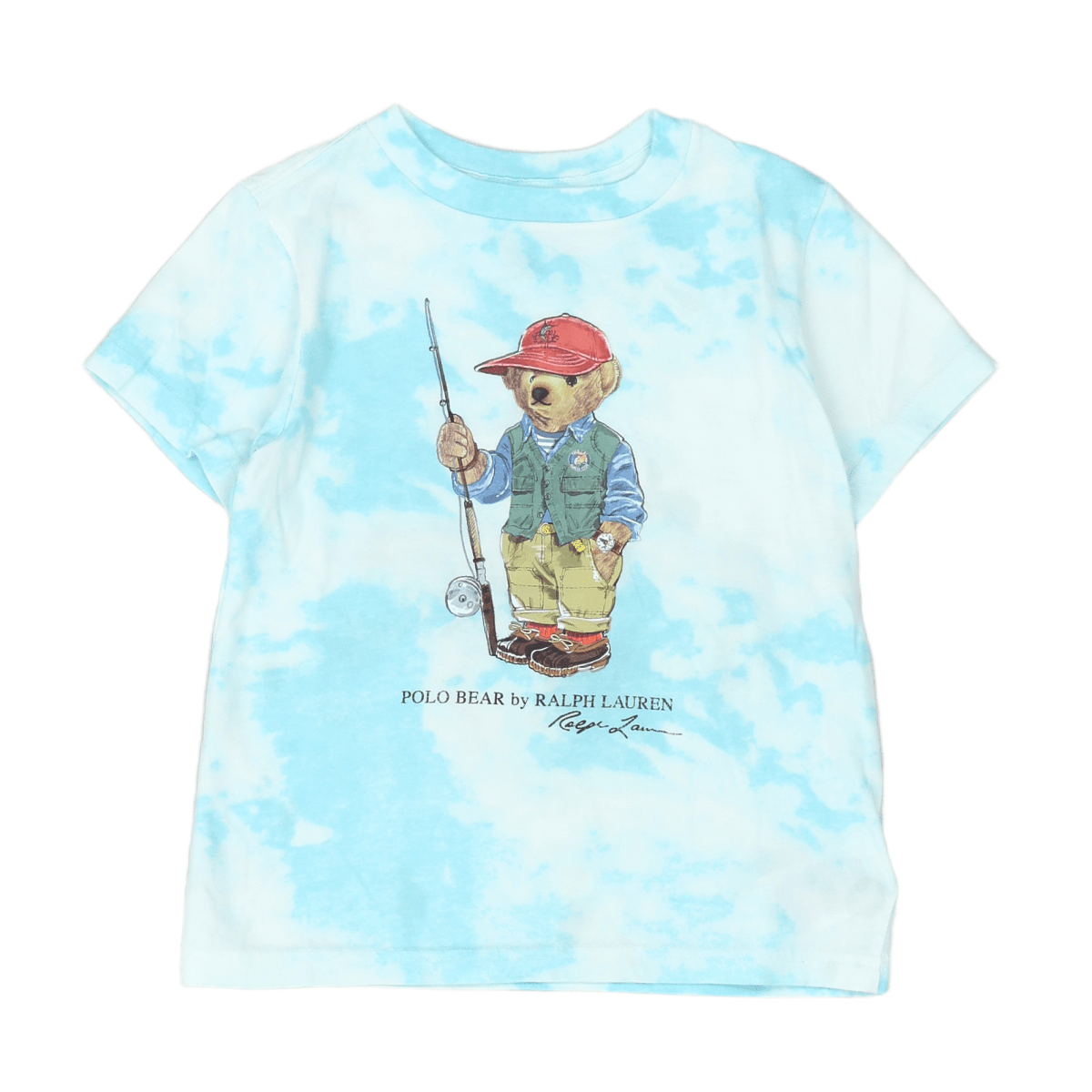 RALPH LAUREN - T-SHIRT - BLANC, BLEU - 3 ANS