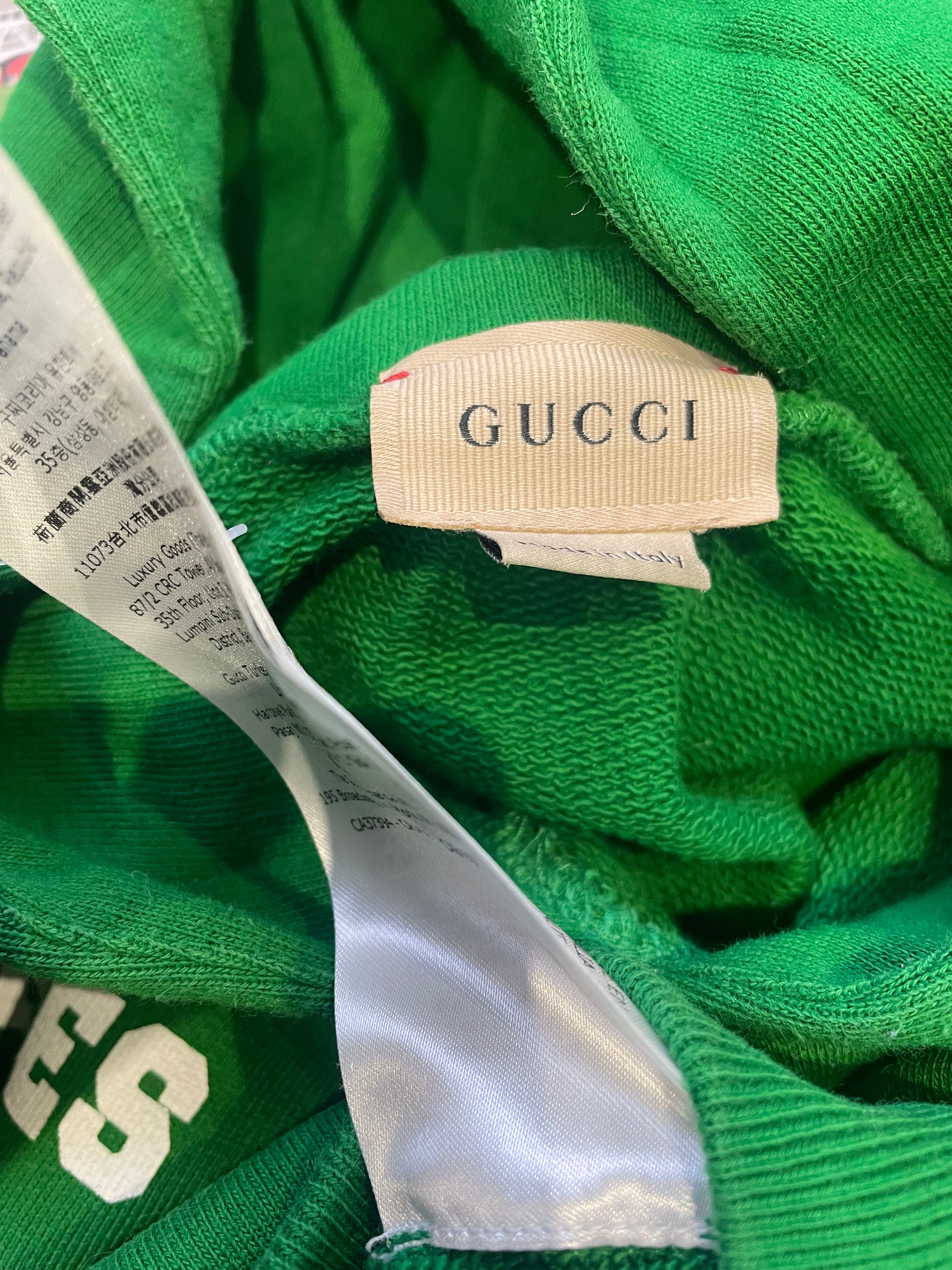 GUCCI – SWEATSHIRT – GRÜN, WEISS – 6 JAHRE