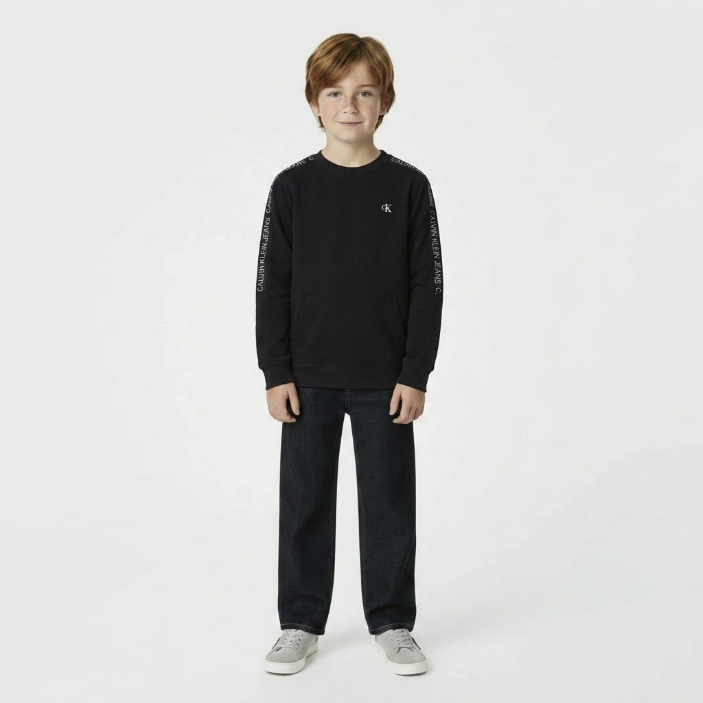 CALVIN KLEIN - PULL - NOIR - 12 ANS