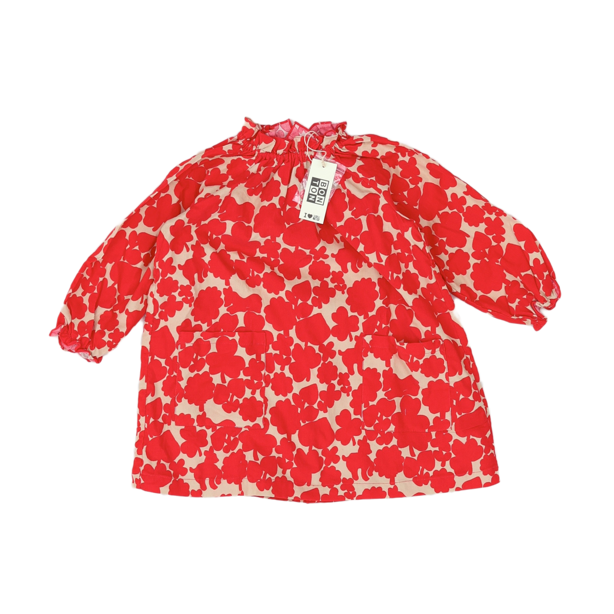 BONTON - ROBE - ROUGE - 24 MOIS