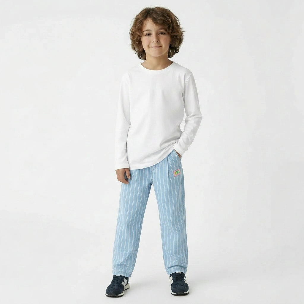 AMERICAN OUTFITTERS - PANTALON - BLEU, BLANC - 8 ANS