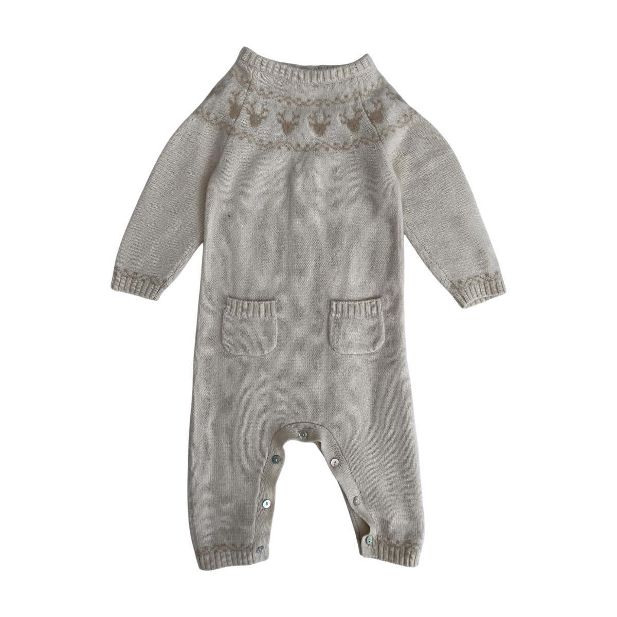 OSCAR ET VALENTINE - COMBINAISON - BEIGE - 12 MOIS