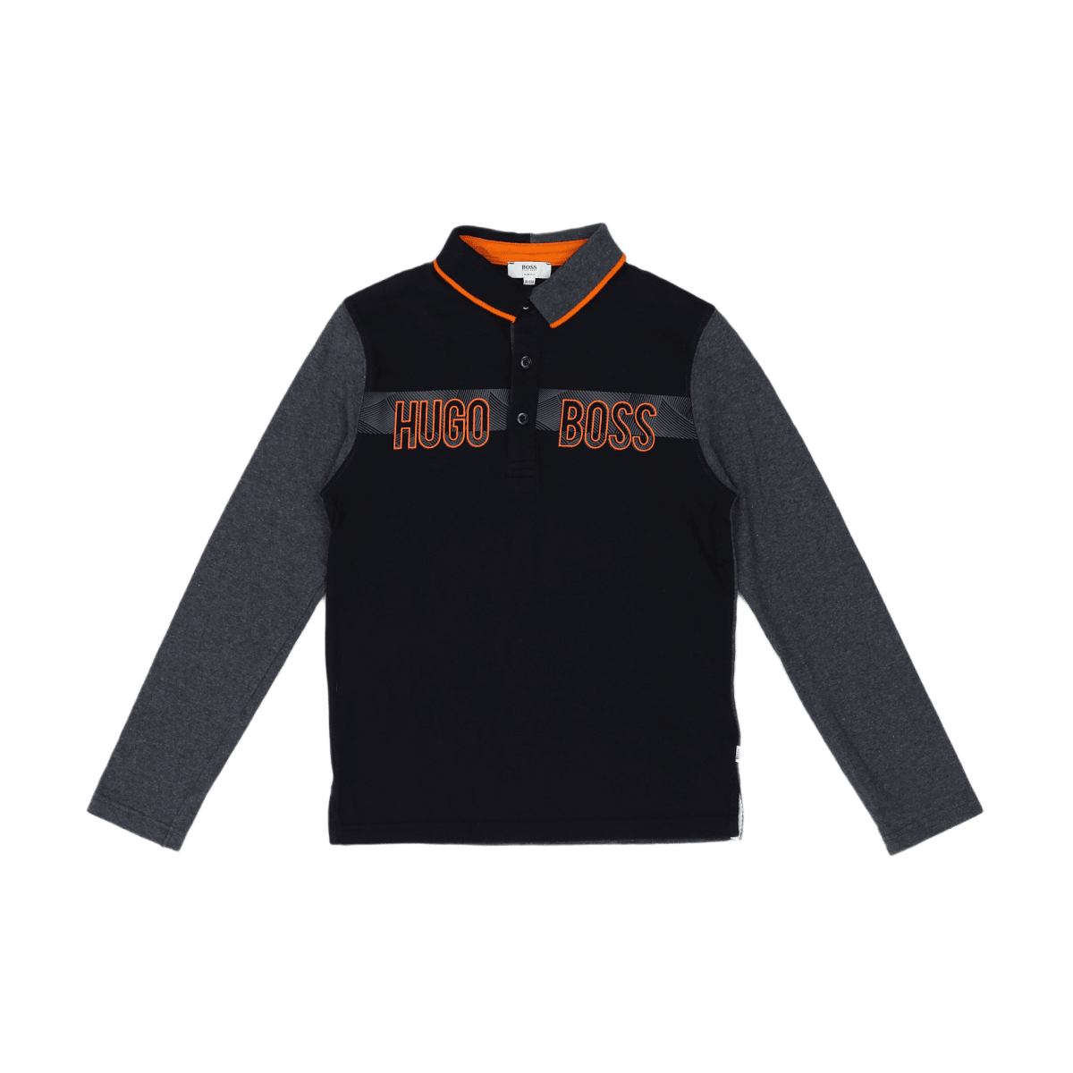 HUGO BOSS - POLO - NOIR, GRIS - 10 ANS