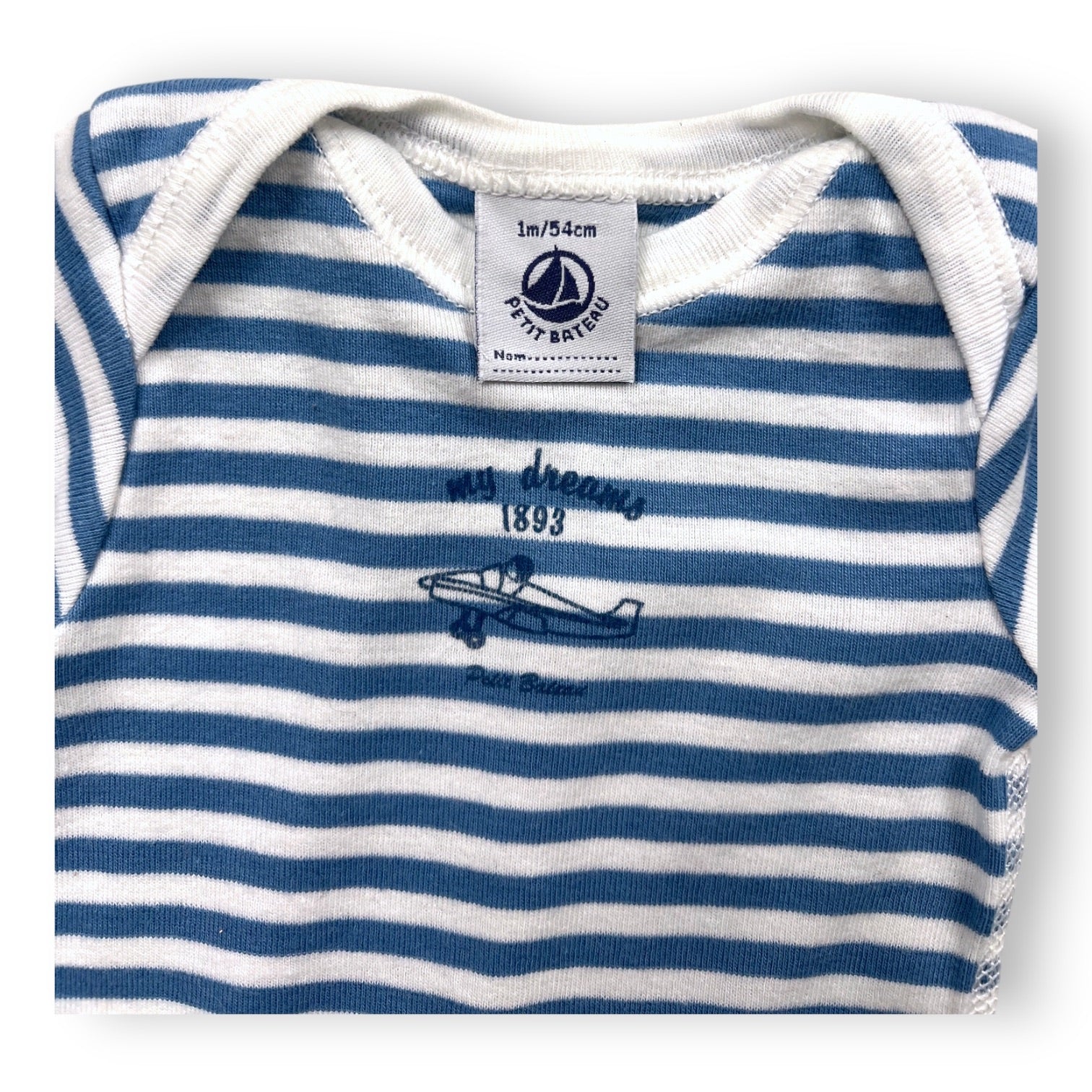 LITTLE BOAT - BODY - BLUE, WHITE - 1 MONTH