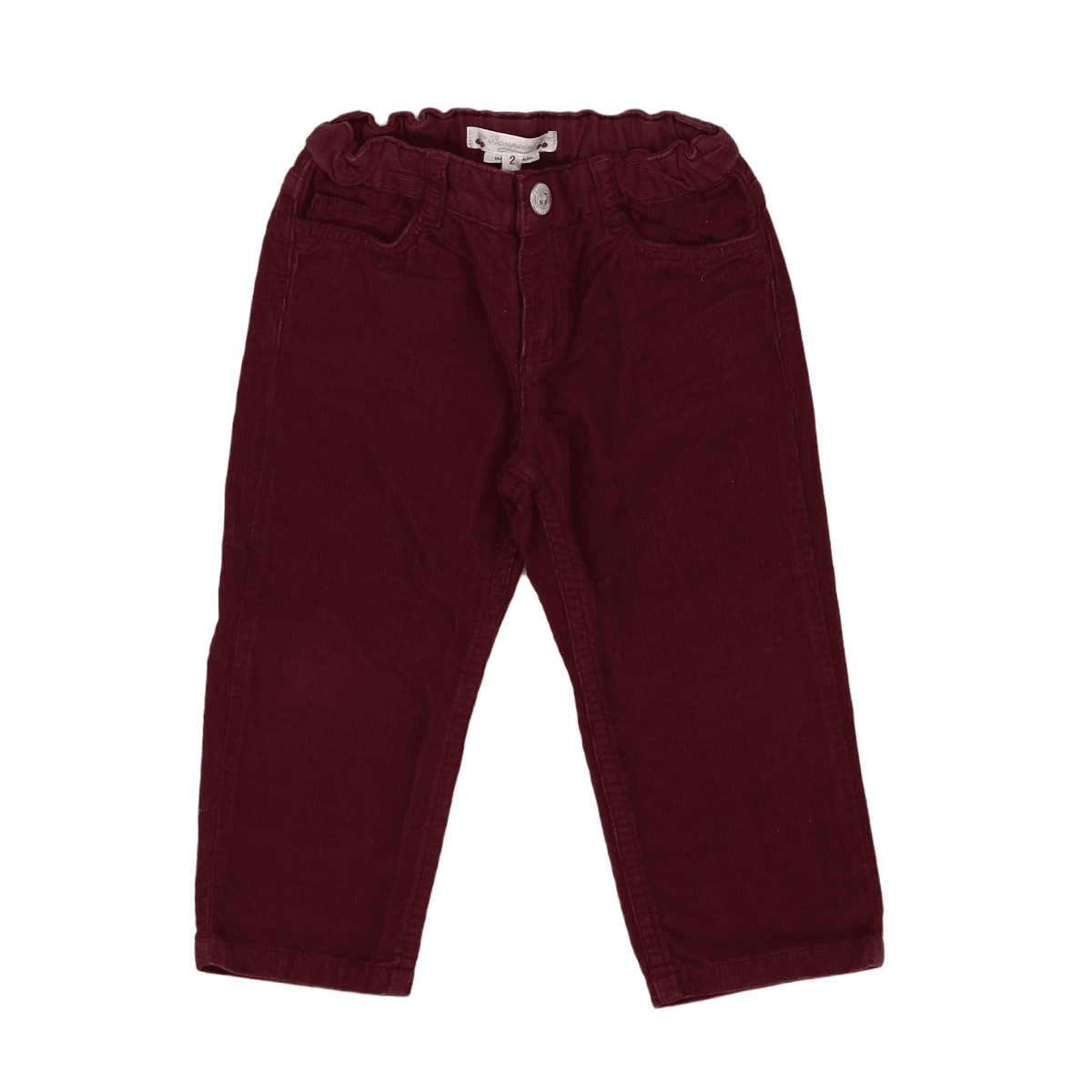 BONPOINT - Burgundy velvet pants - 2 years
