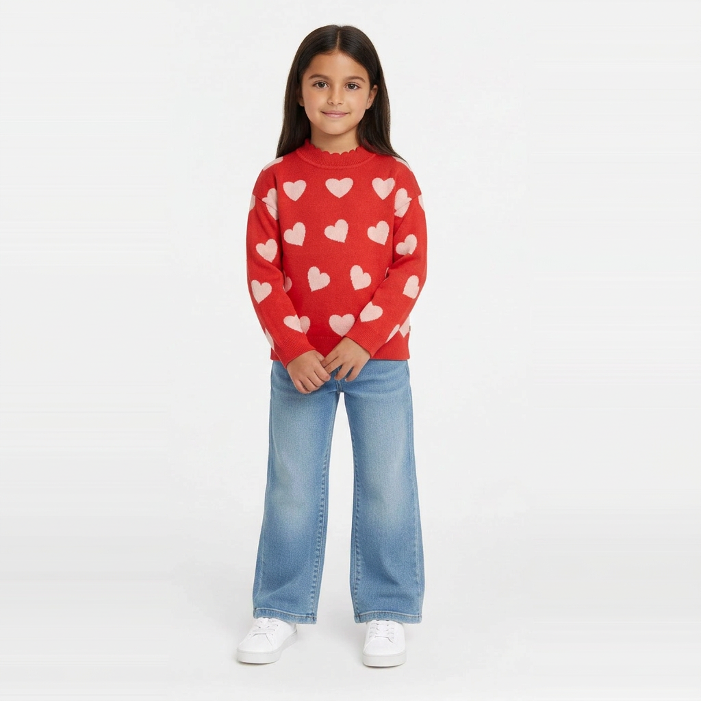 BONTON - PULL - ROUGE - 6 ANS
