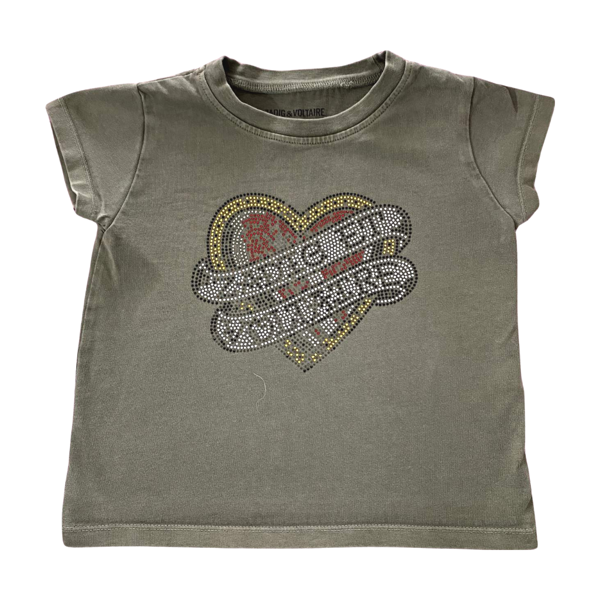 ZADIG & VOLTAIRE - T-SHIRT - VERT - 6 ANS