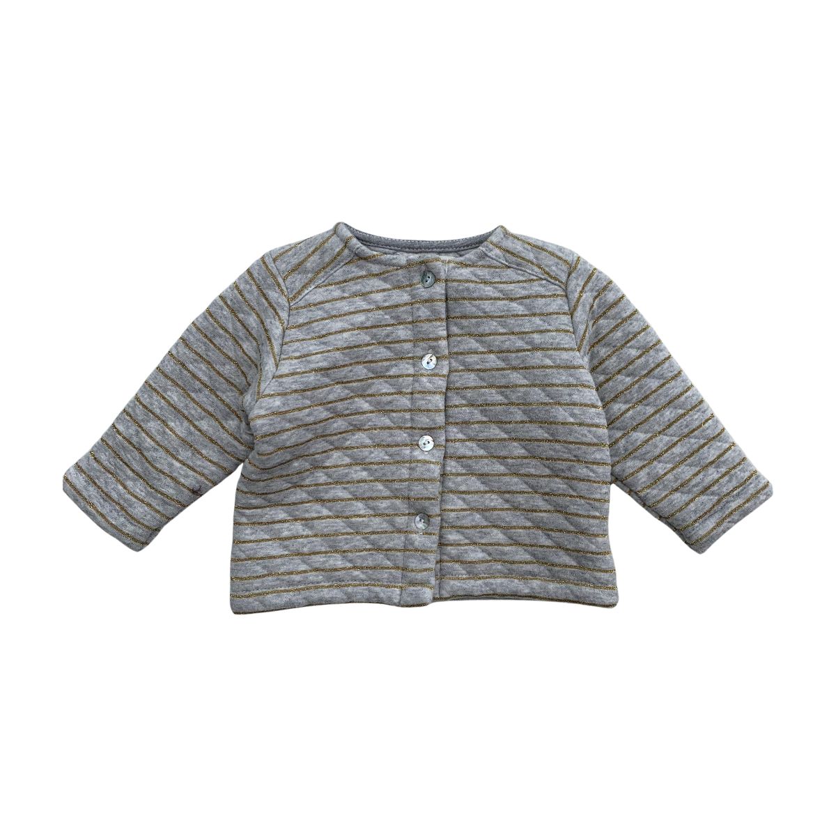 ARSÈNE ET LES PIPELETTES - CARDIGAN - GRIS, OR - 3 MOIS