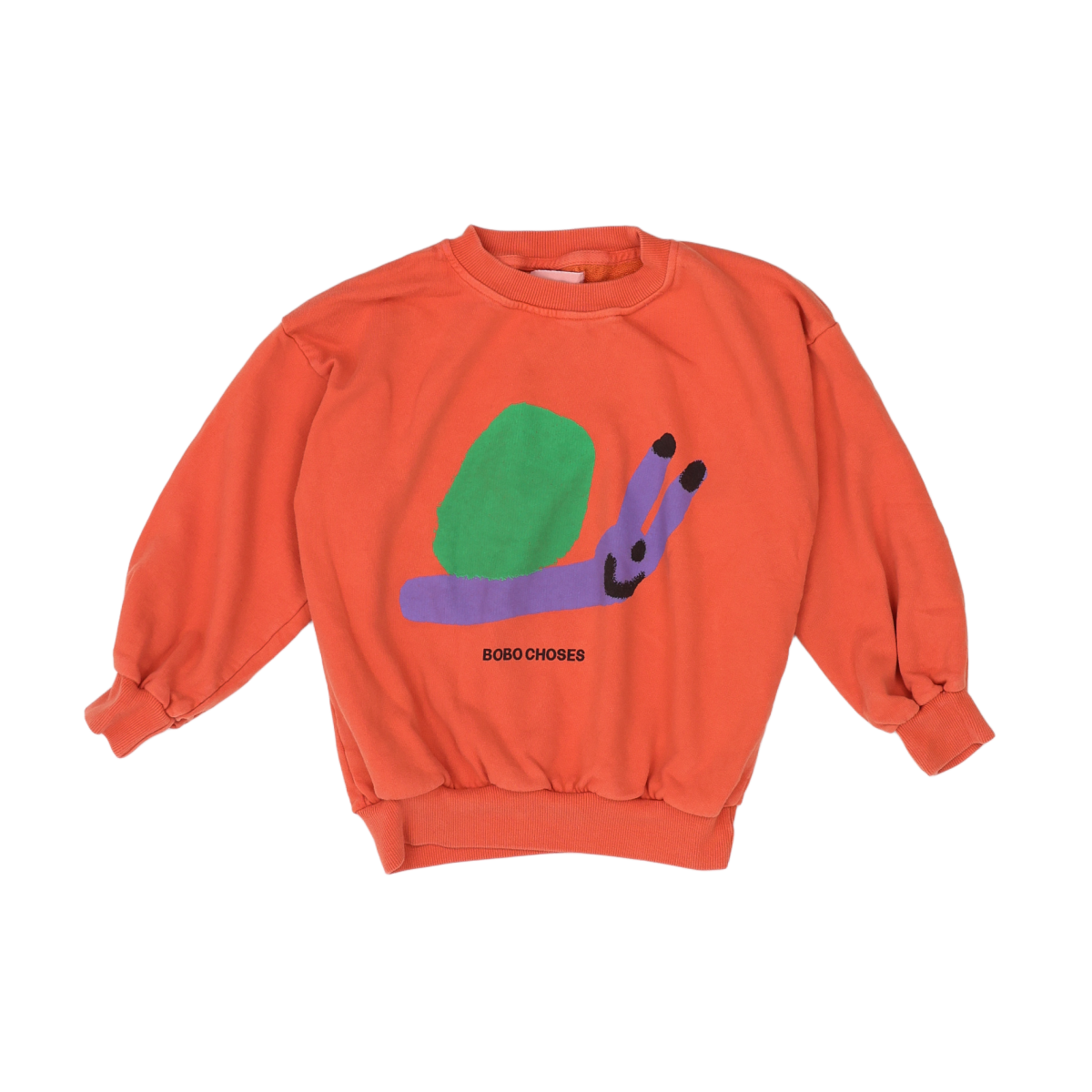 BOBO CHOSES - SWEAT - ORANGE - 6 ANS