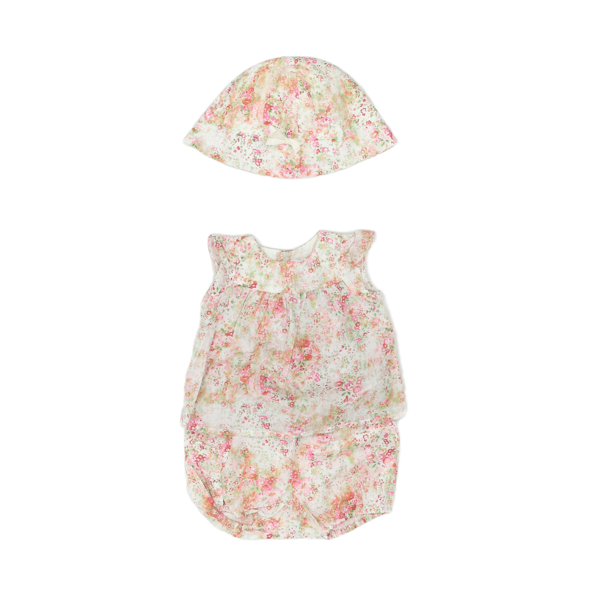 BONPOINT - ENSEMBLE - ROSE, VERT - 6 MOIS