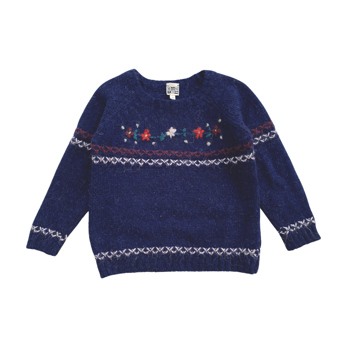 BONTON - PULL - BLEU - 4 ANS