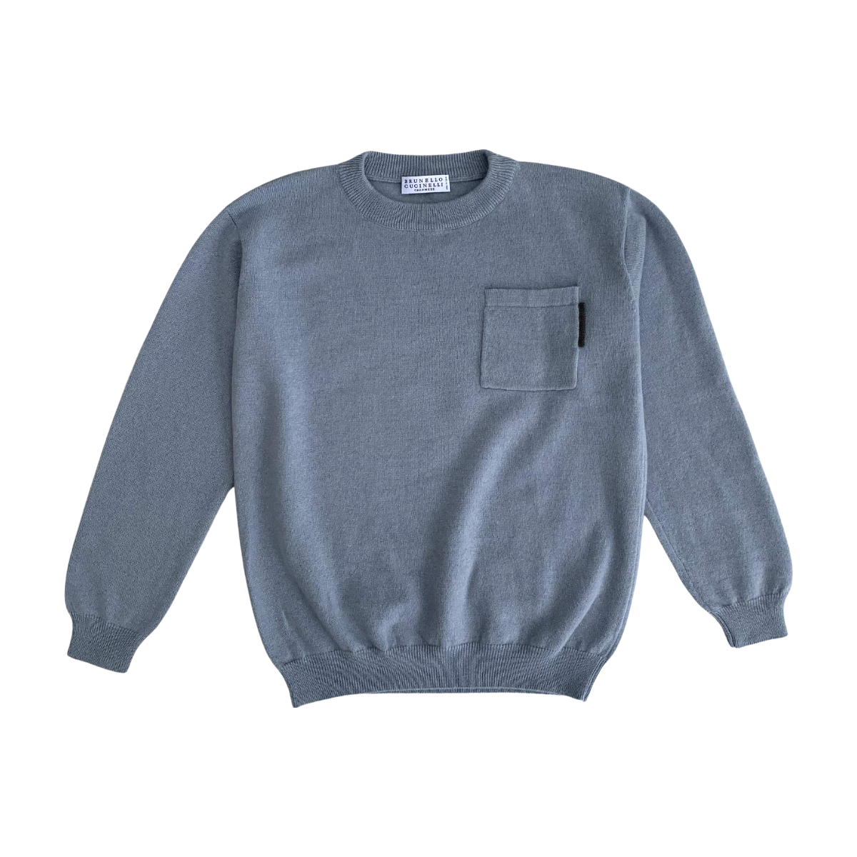 BRUNELLO CUCINELLI - PULL - BLEU - 8 ANS