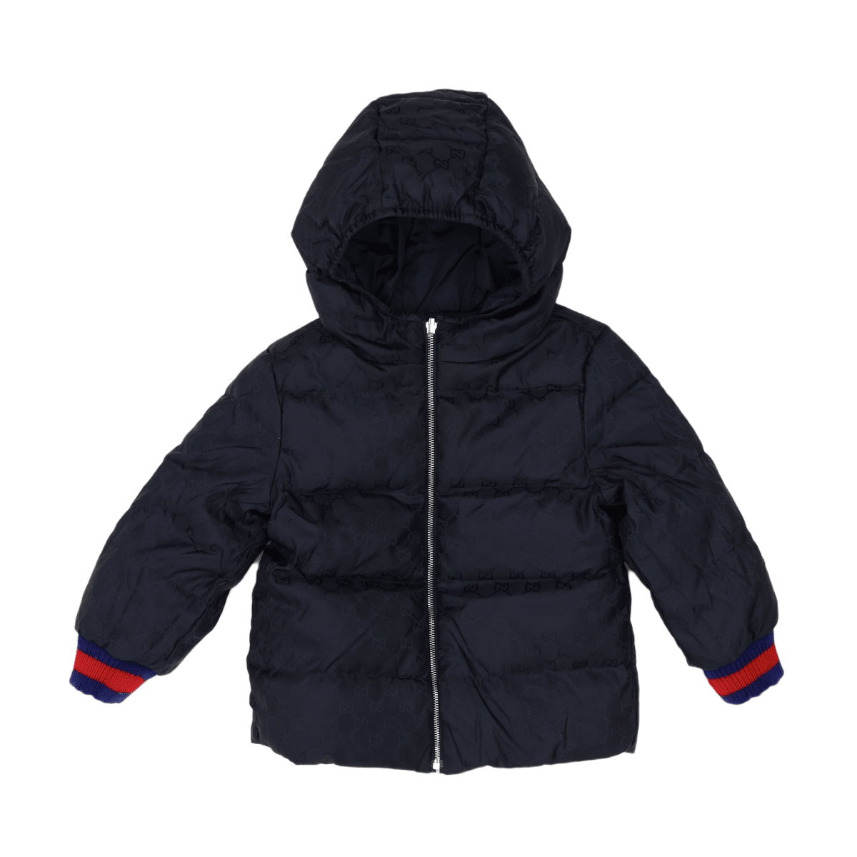 GUCCI – DAUNENJACKE – BLAU, ROT – 18 MONATE