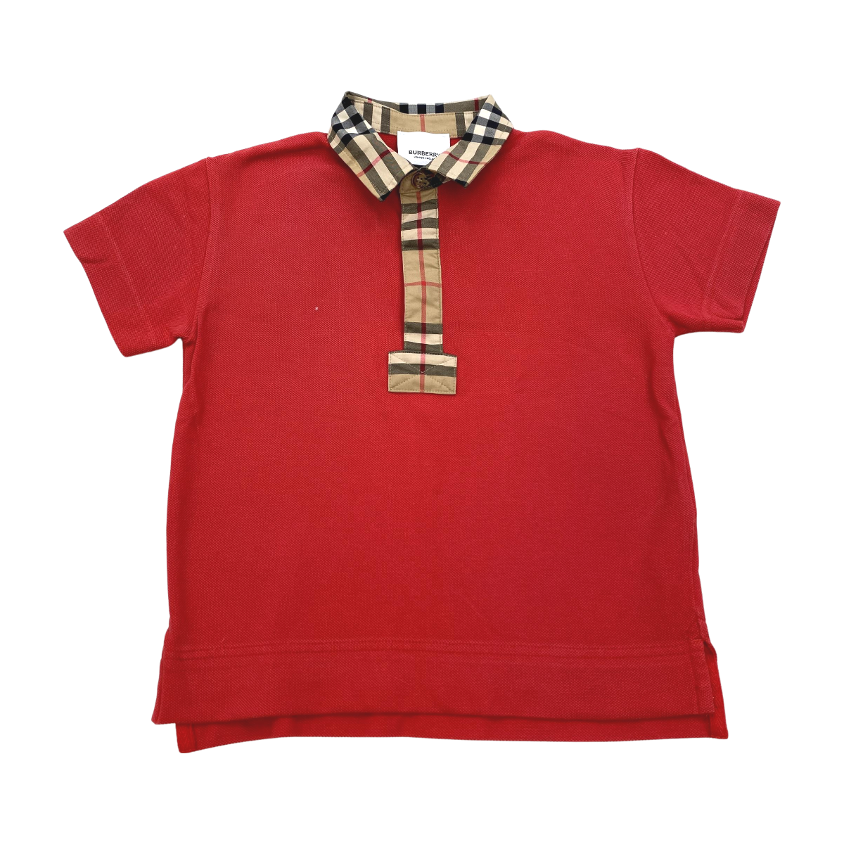 BURBERRY - POLO - ROUGE - 4 ANS