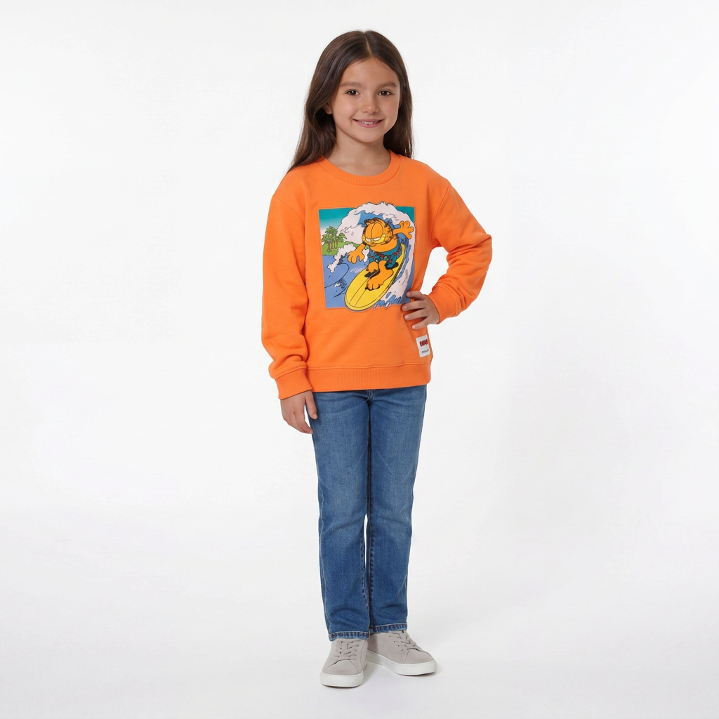 MARC JACOBS - SWEAT - ORANGE - 8 ANS