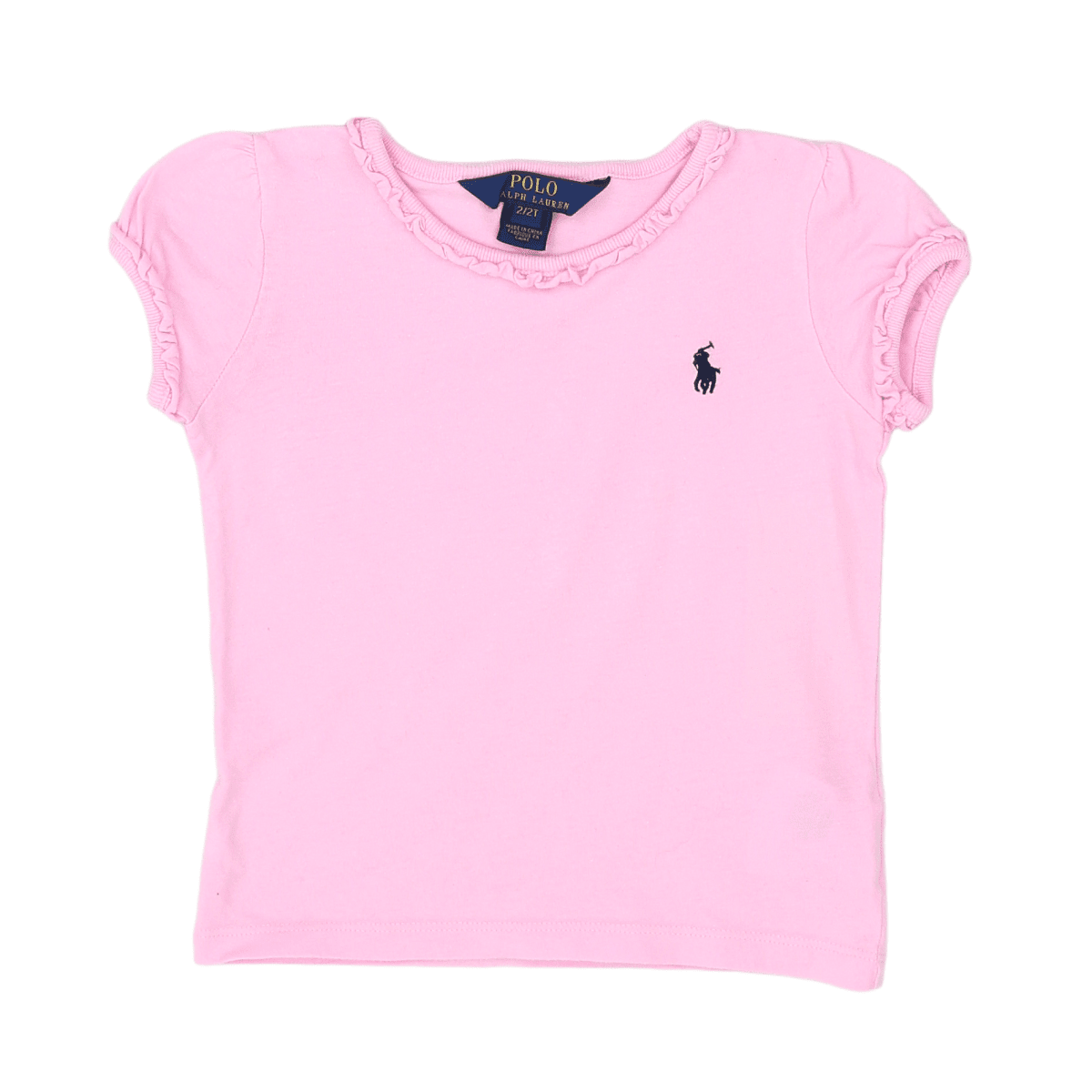 RALPH LAUREN - T-SHIRT - ROSE - 24 MOIS