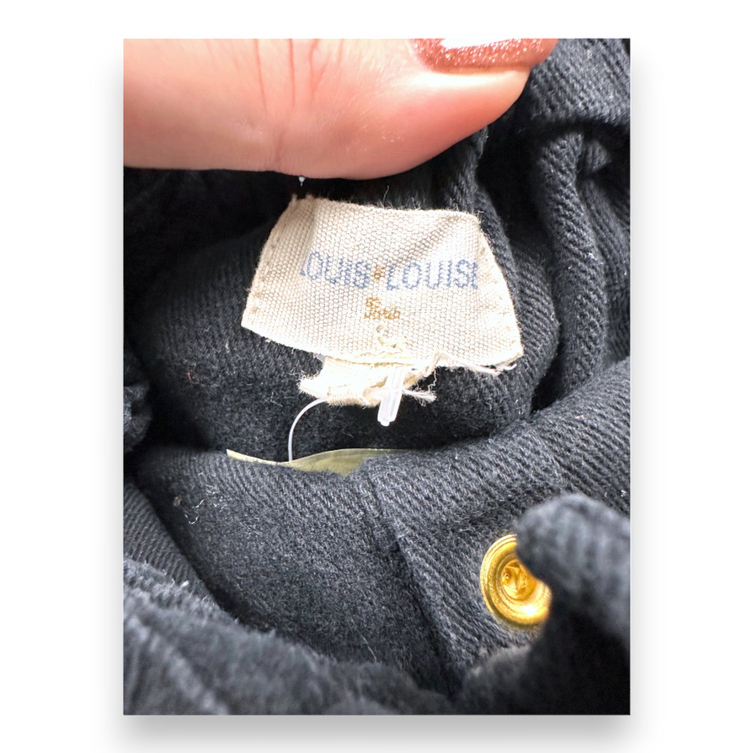 LOUIS LOUISE - Schwarzer Jeansrock - 4 Jahre