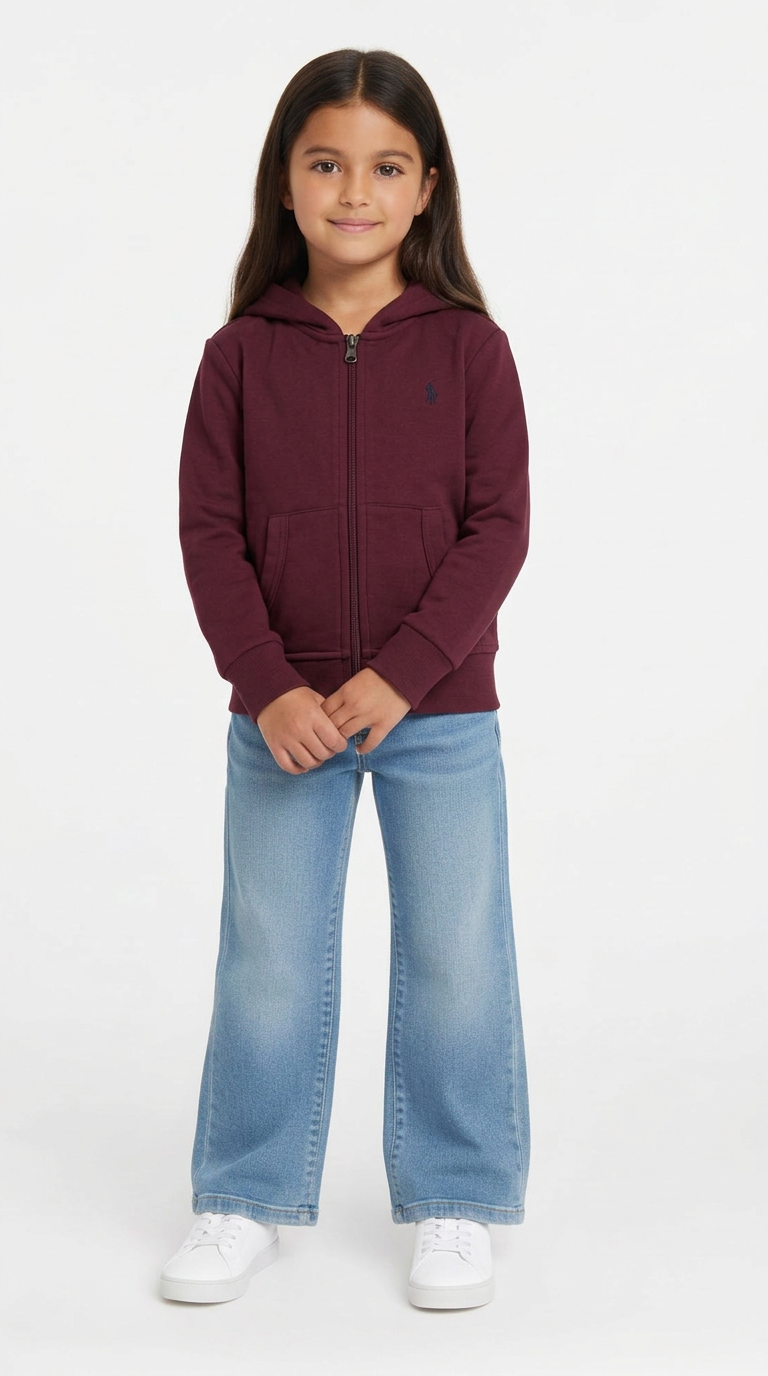 RALPH LAUREN - SWEAT - ROUGE - 4 ANS