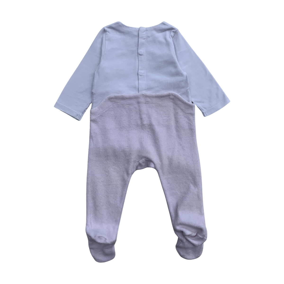 JACADI - PYJAMA - ROSE, BLANC - 6 MOIS