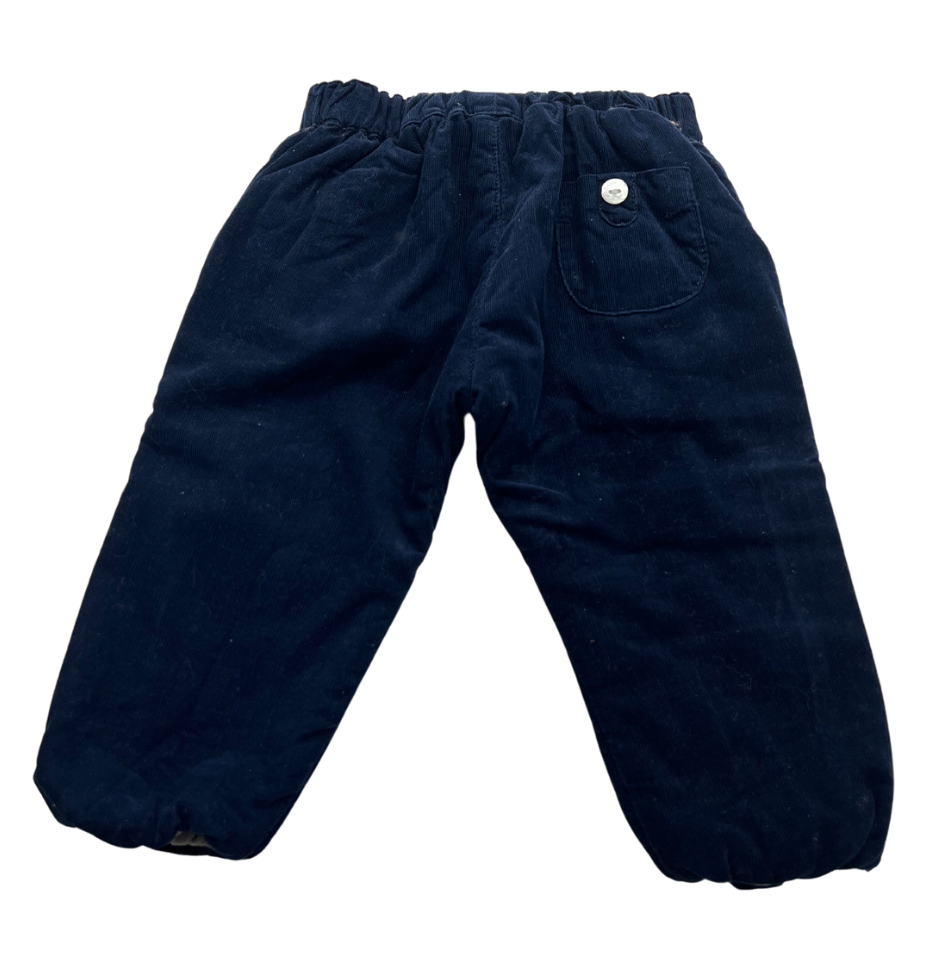 TARTINE &amp; CHOCOLAT - Marineblaue Samthose - 9 Monate