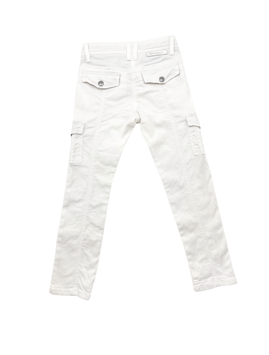 BURBERRY - Pantalon à poches blanc - 6 ans