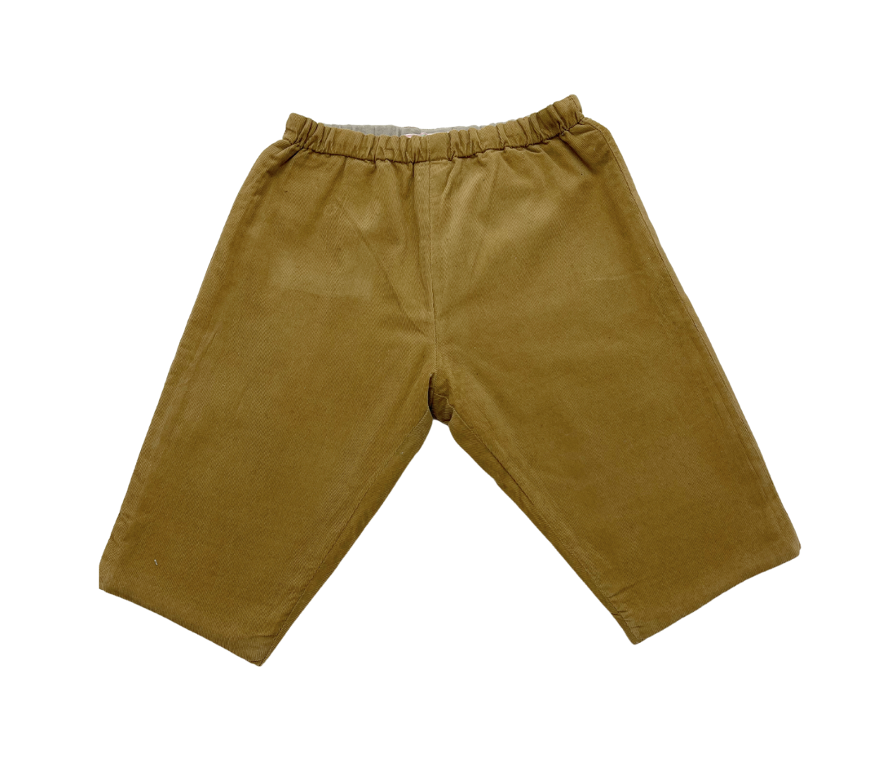 BONPOINT - Pantalon en velours jaune - 6 mois