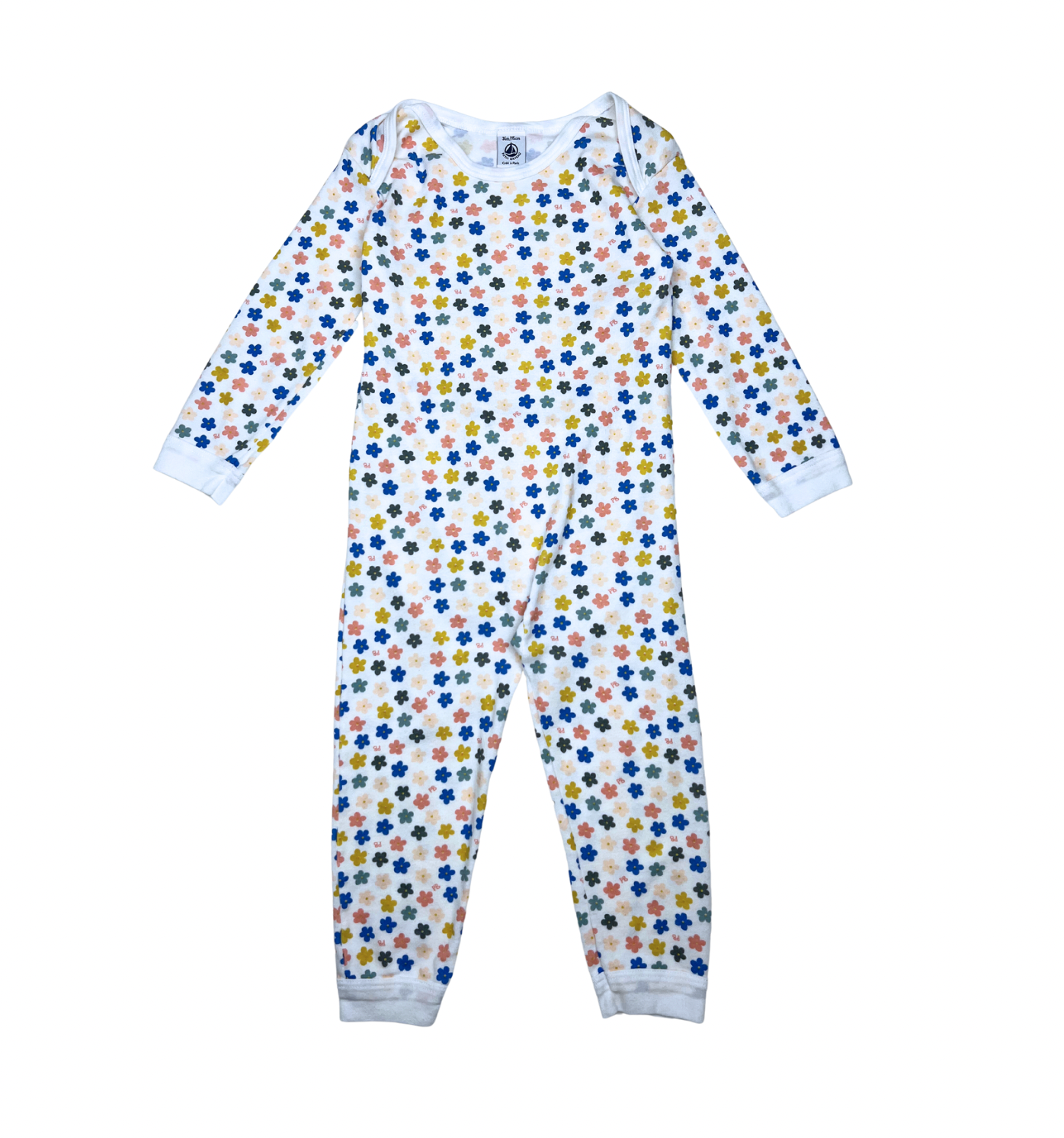 PETIT BATEAU - Pyjama à fleurs - 36 mois