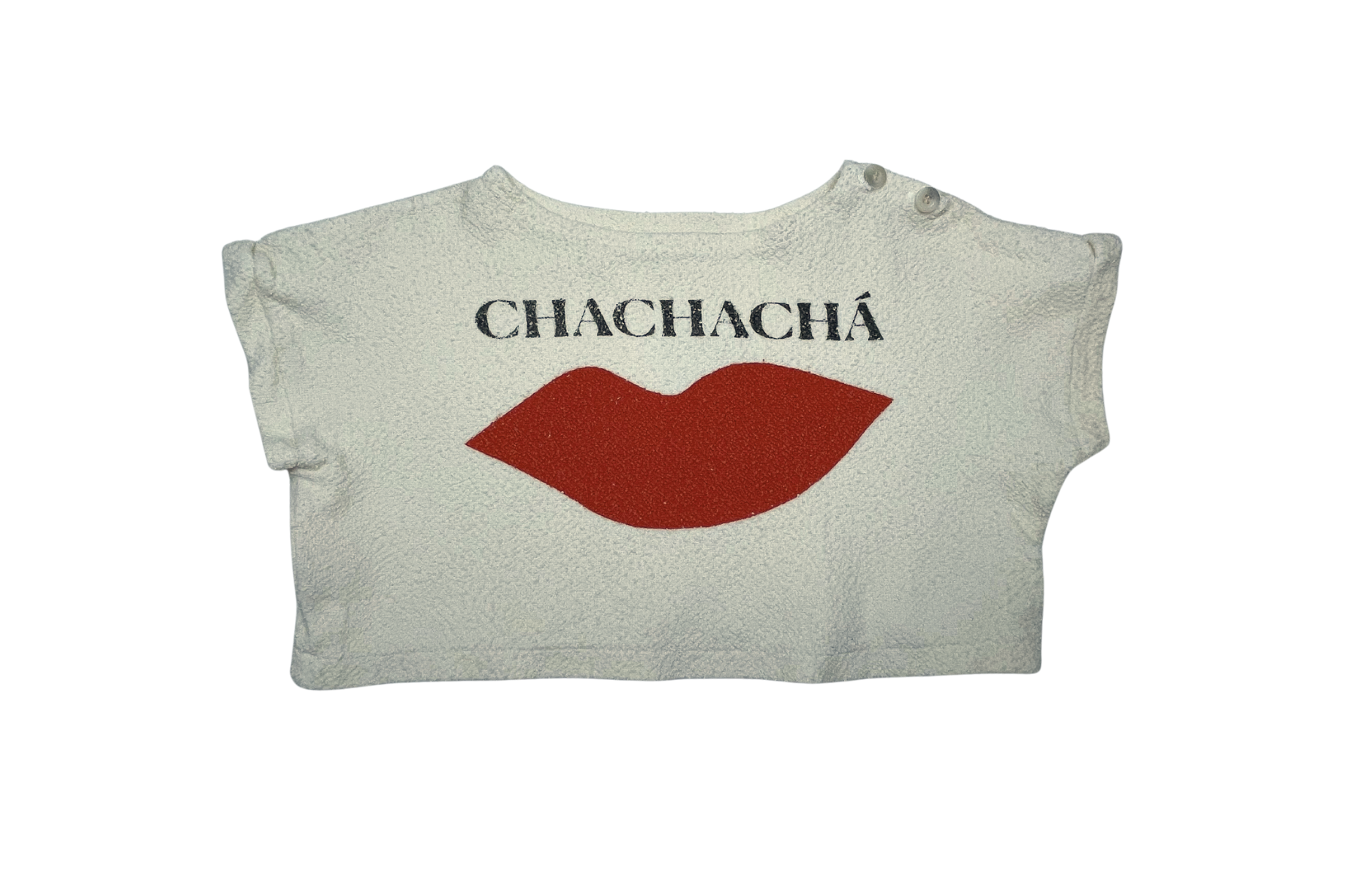 BOBO CHOSES - T-shirt croptop oversize "chachacha" - 6/7 ans