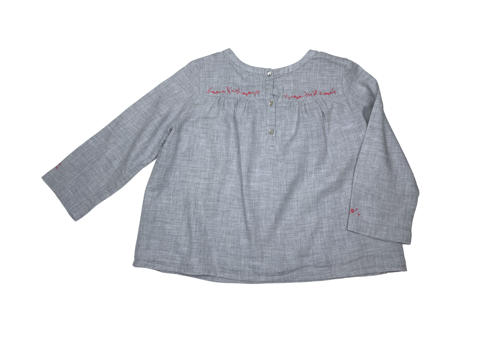 BONPOINT - Ensemble chemise pantalon brodé main - 4 ans