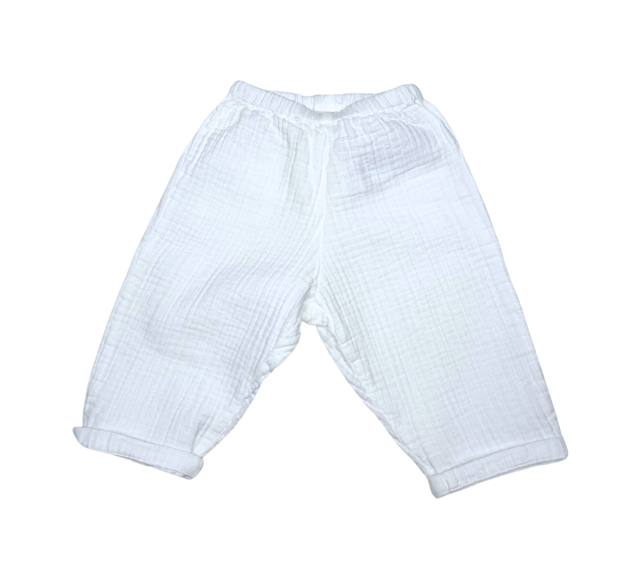 BONTON - Pantalon blanc nacre - 12 mois