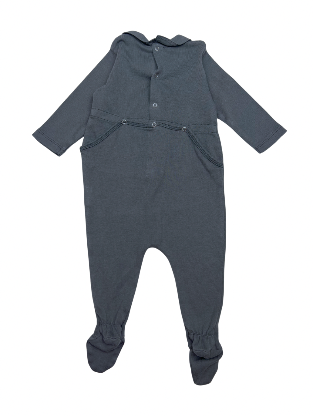 BONTON - Pyjama gris en coton - 12 mois
