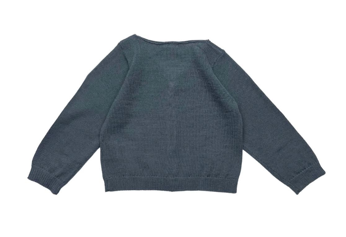 BONTON - Cardigan gris en laine - 12 mois