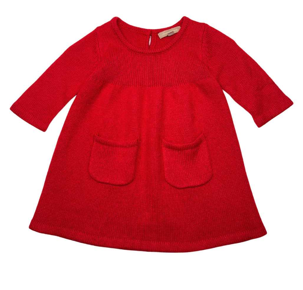 ILOVEGORGEOUS - Robe rouge douce - 0/6 mois