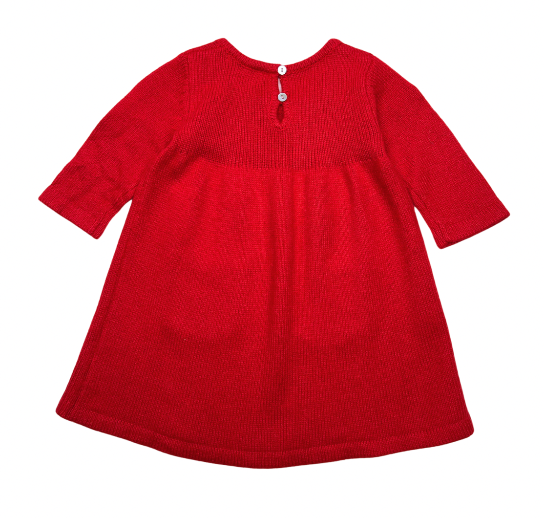 ILOVEGORGEOUS - Robe rouge douce - 0/6 mois