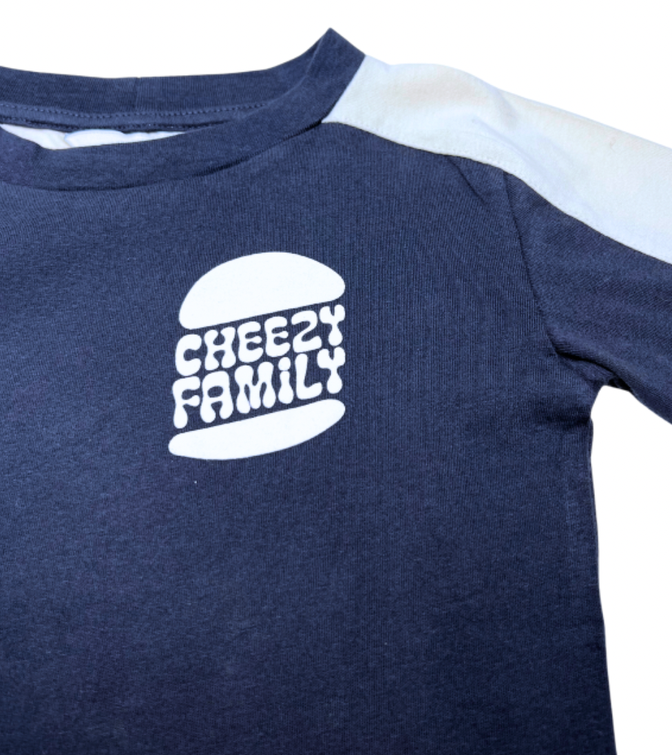 HUNDRED PIECES - T-shirt coton bio "cheezy family" - 4 ans