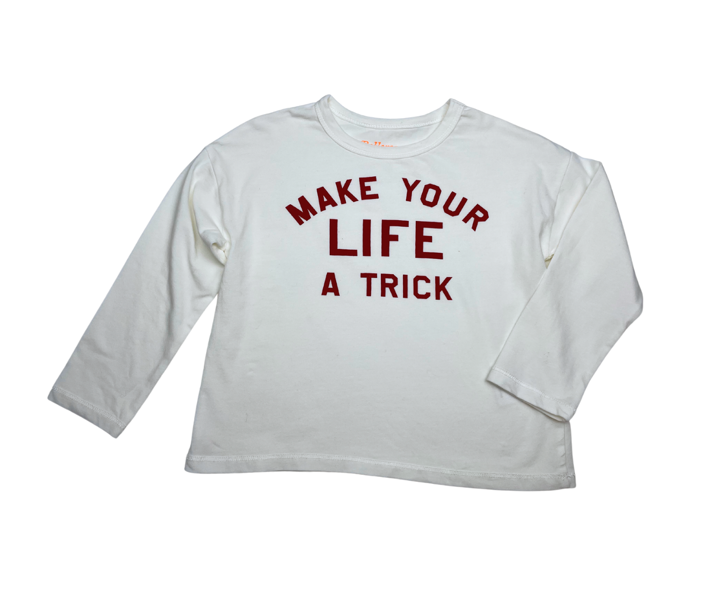 BELLEROSE - T-shirt blanc "make your life a trick" - 4 ans
