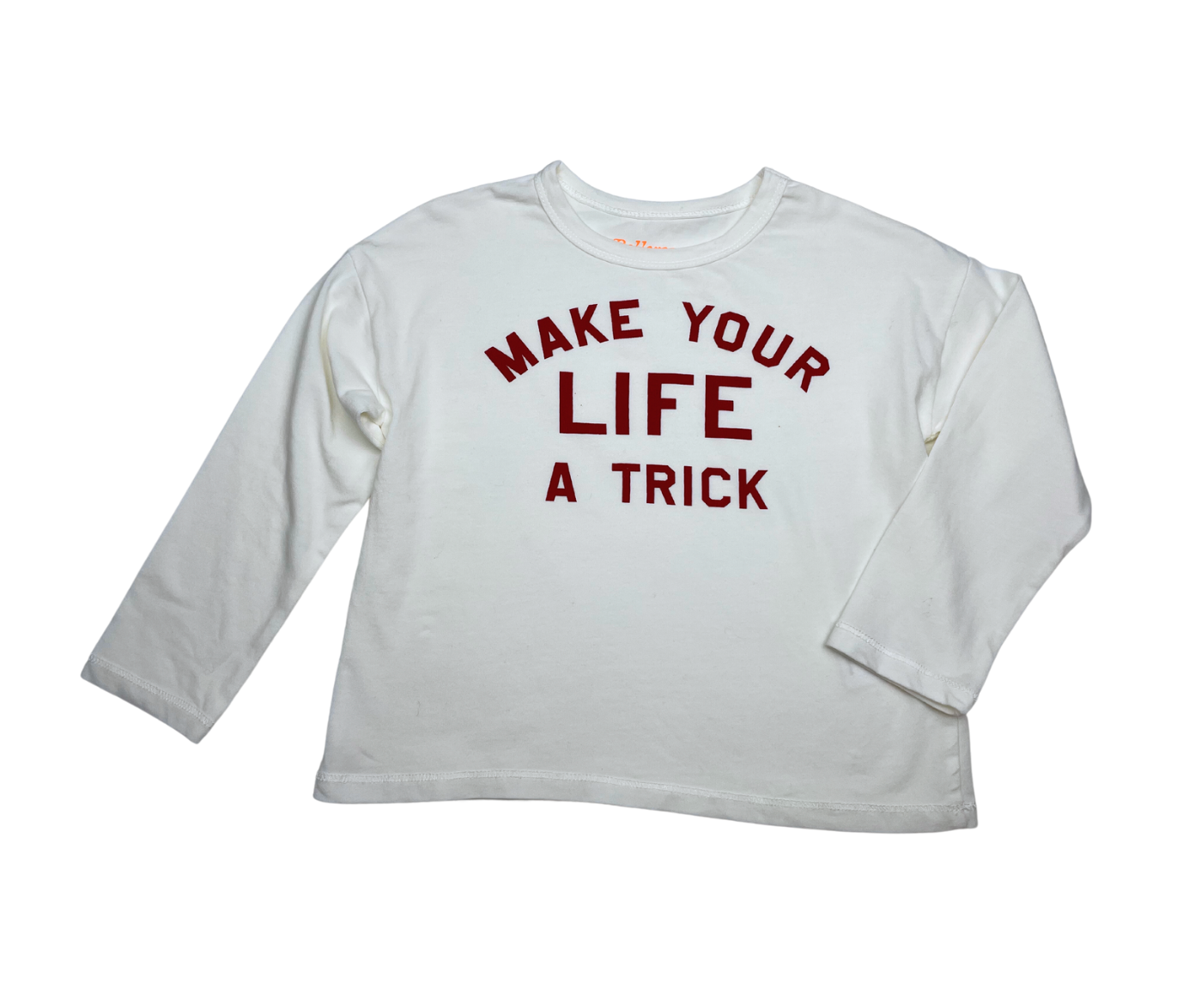 BELLEROSE - White "make your life a trick" t-shirt - 4 years