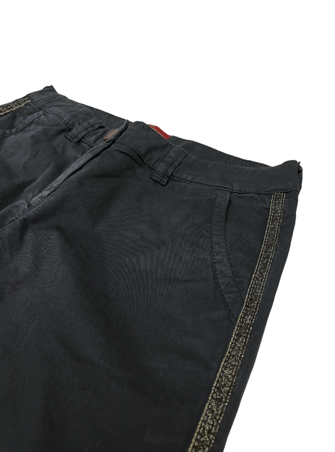 AMERICAN OUTFITTERS - Pantalon élastiqué noir à bandes pailletées - 8 ans