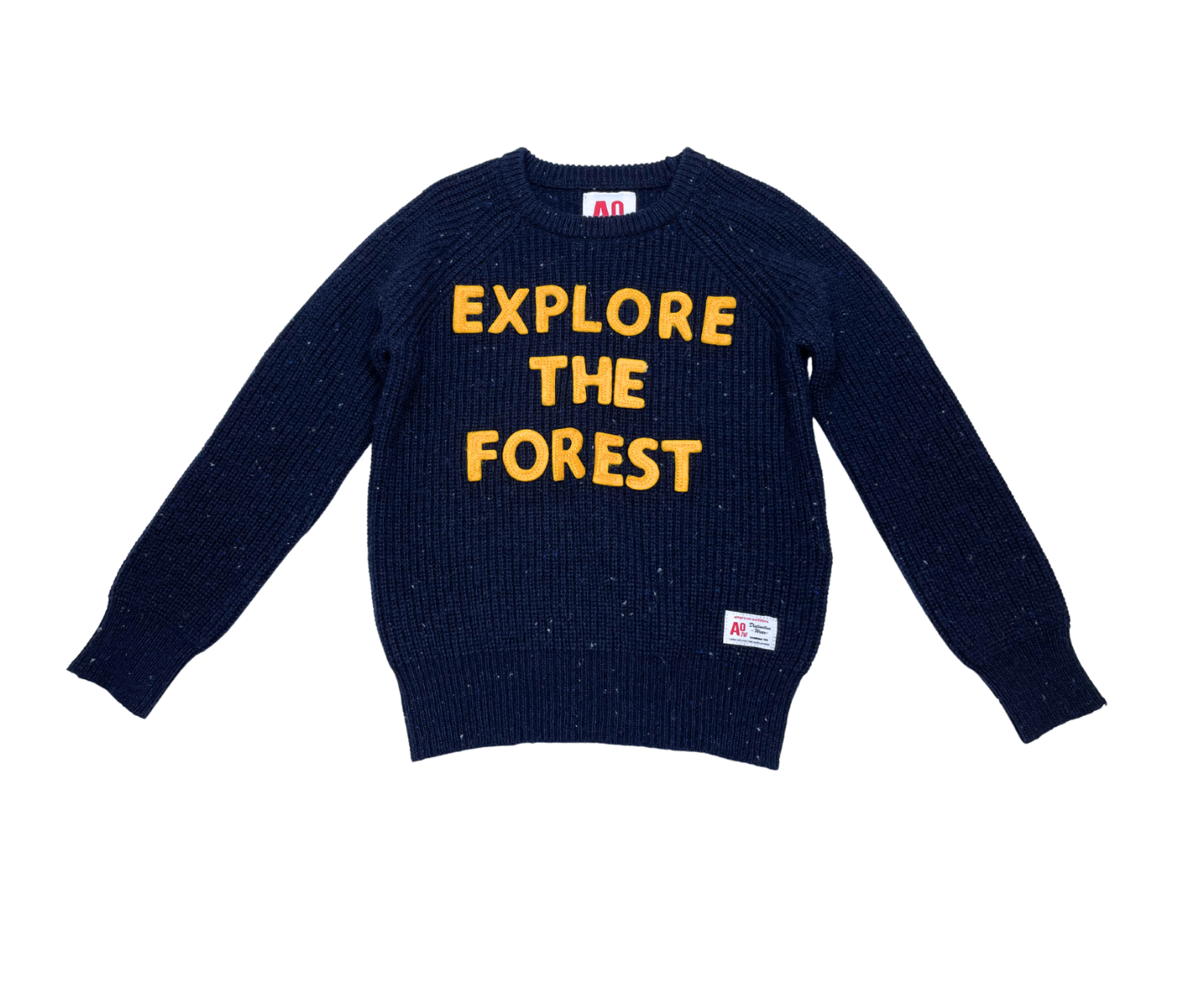 AO76 - Pull en laine "explore the forest" - 6 ans