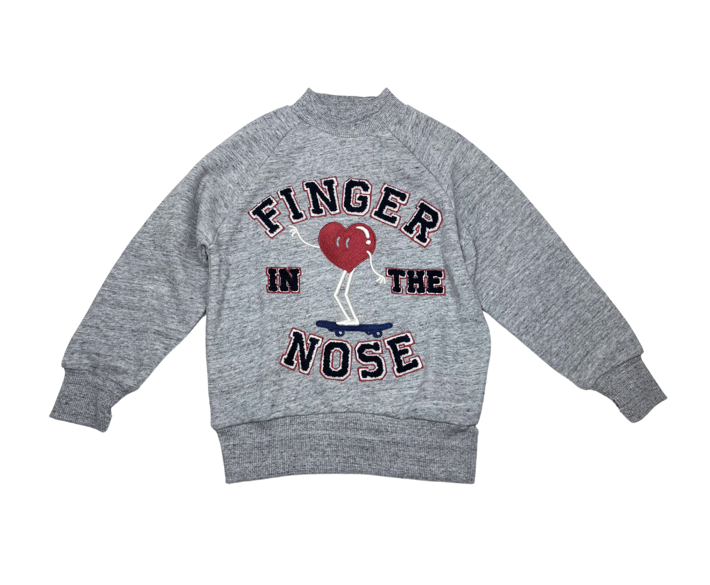 FINGER IN THE NOSE - Sweat gris "finger in the nose" - 4/5 ans