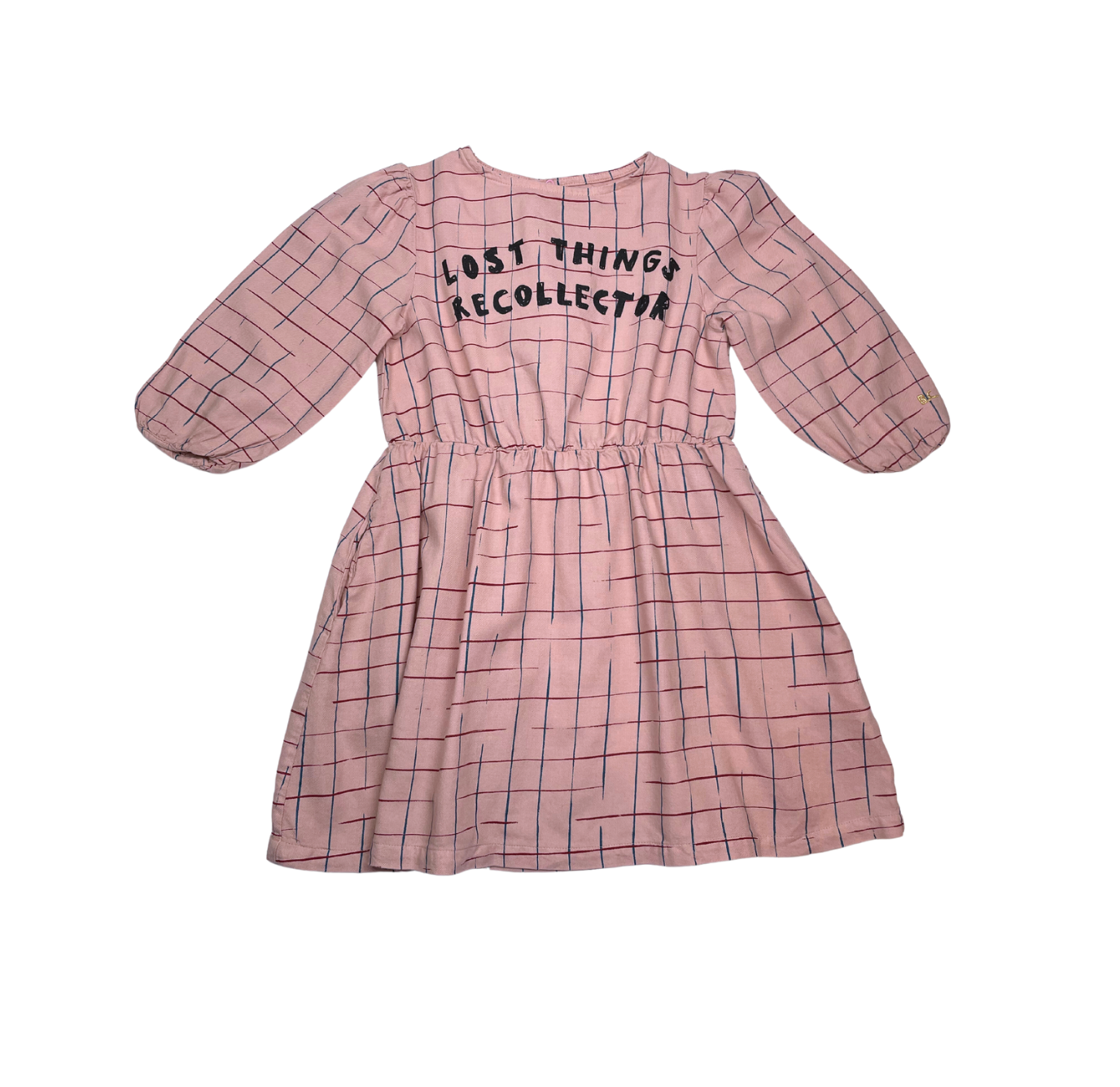 BOBO CHOSES - Robe rose à carreaux "lost things recollector" - 2/3 ans