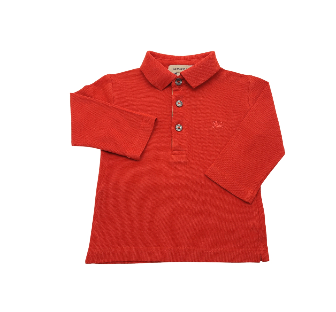 BURBERRY - Polo rouge - 9 mois