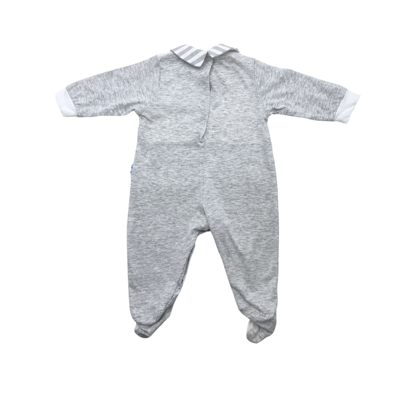 BATUFFOLINI - Pyjama gris et blanc - 3/6 mois