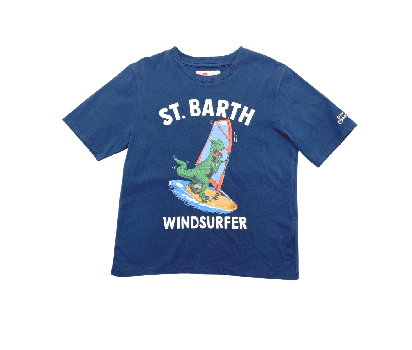 MC2 SAINT BARTH - T-shirt bleu marine "windsurfer" - 10 ans