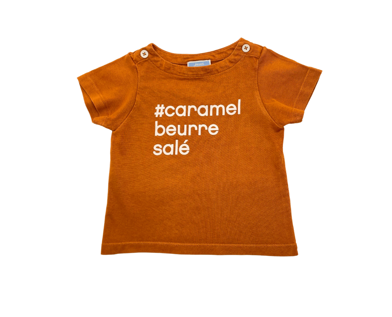 JACADI - T-shirt "#caramel beurre salé" - 2 ans