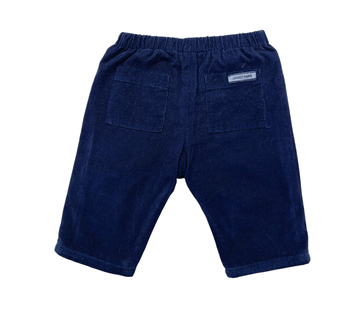 JACADI - Pantalon bleu marine en velours - 6 mois
